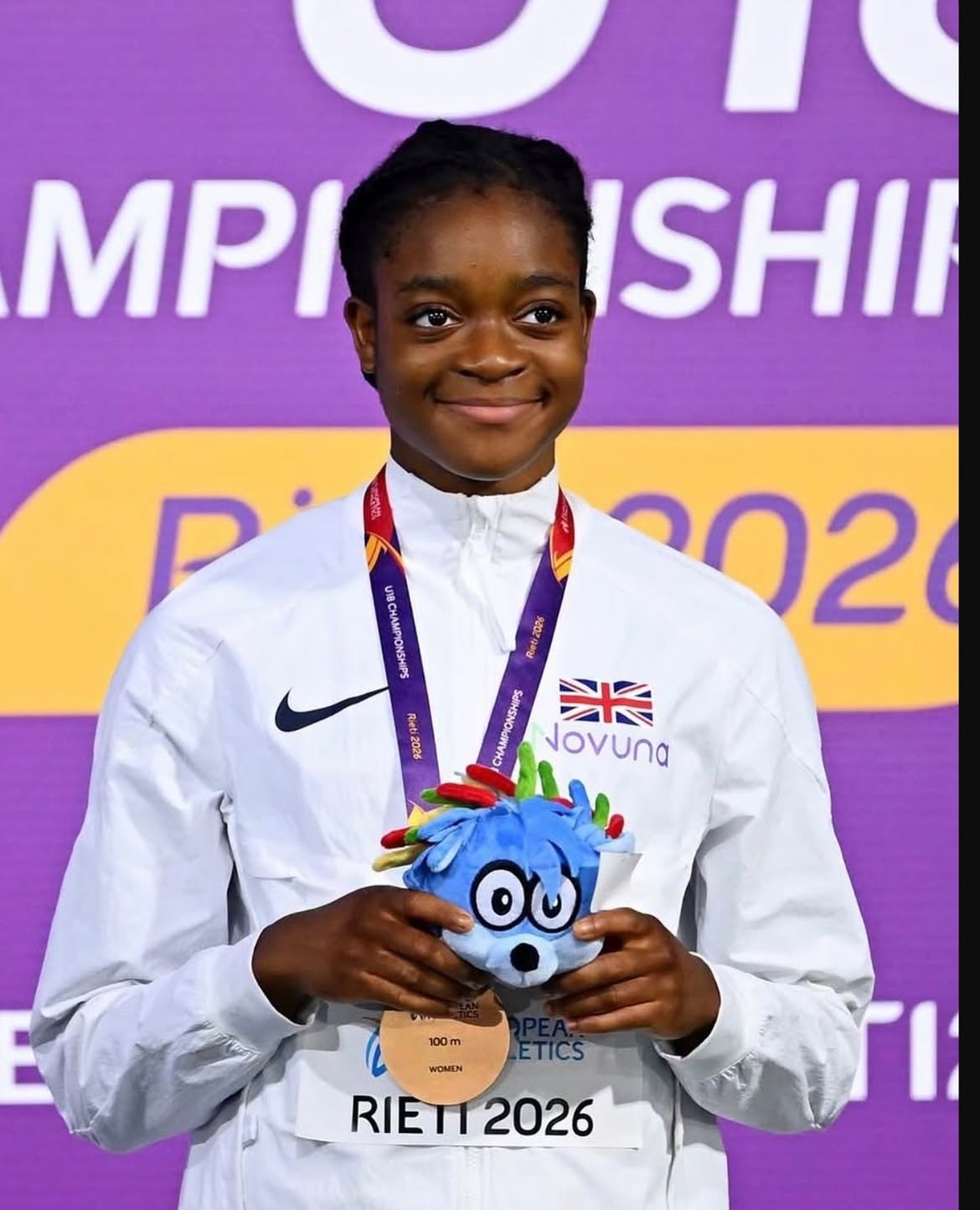 European U18 Bronze in the Women’s 100m